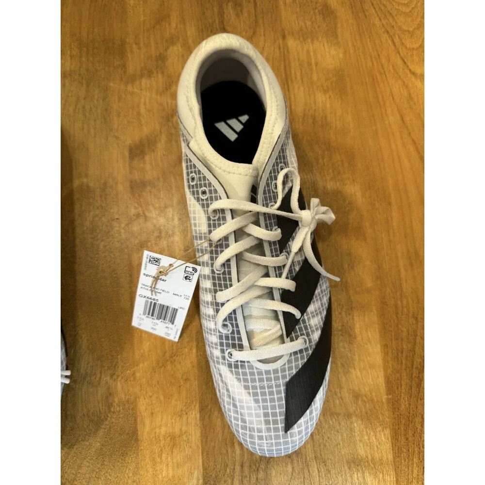adidas Men's Sprintstar Track Shoes Size 12 White Brand New. GX6685 4/23